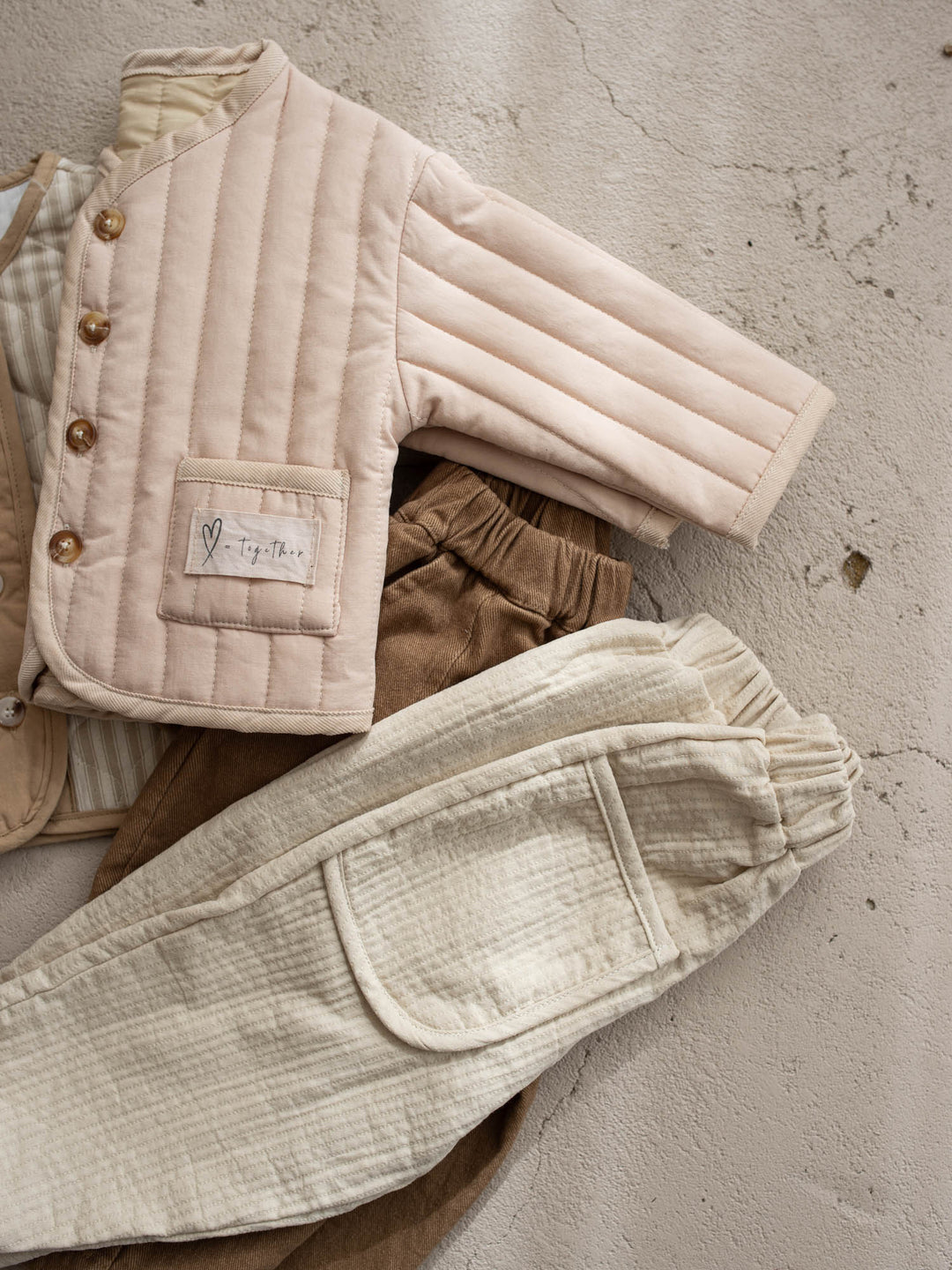 Hudson Quilted Jacket – Light Beige