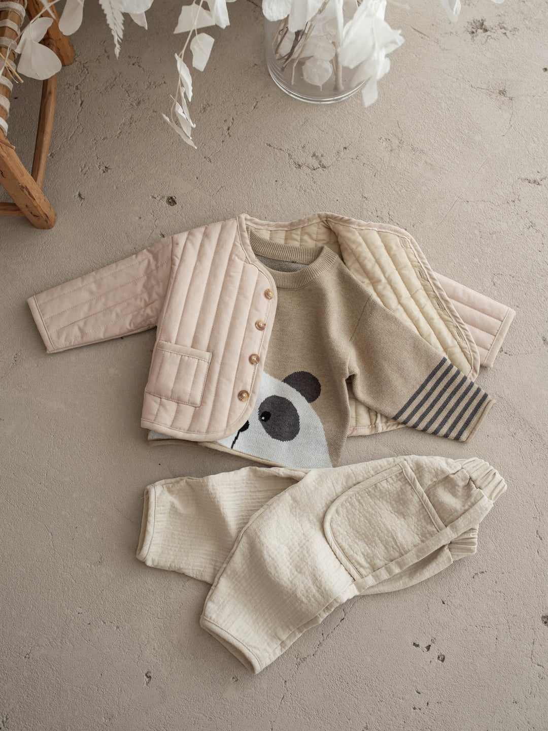 Charlie Panda Sweater - Beige