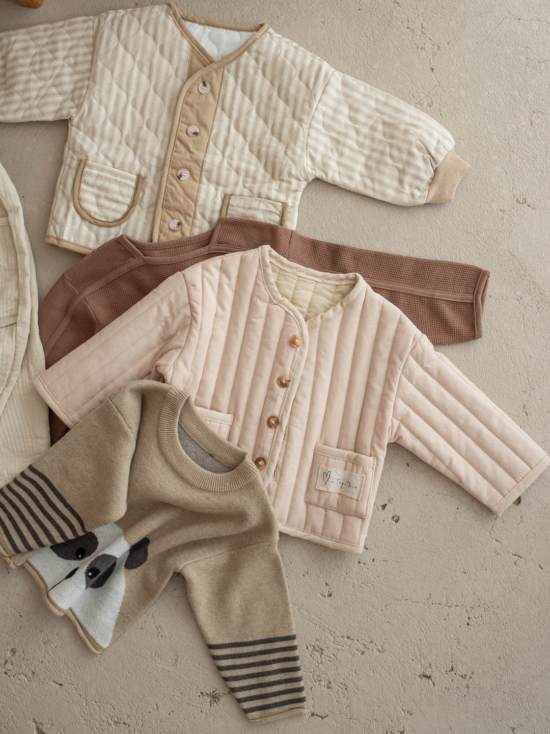 Hudson Quilted Jacket – Light Beige