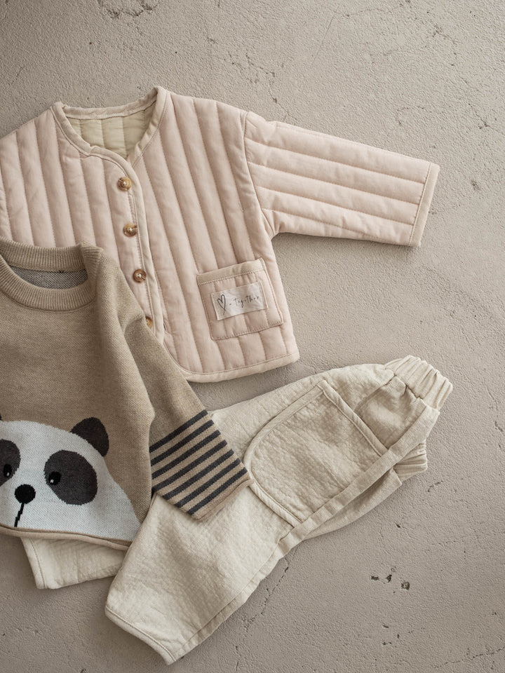 Charlie Panda Sweater - Beige