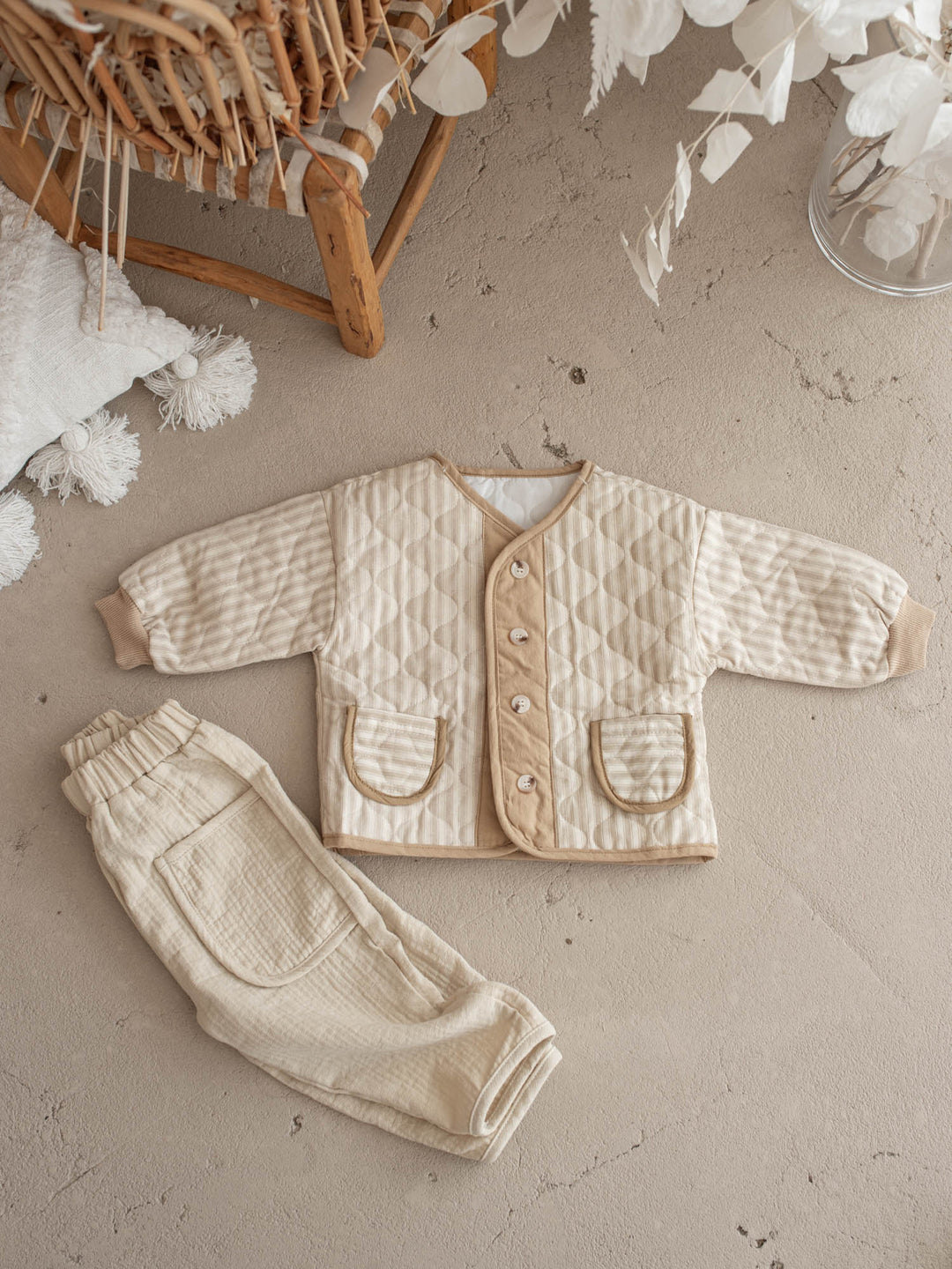 Oliver Quilted Jacket - Beige
