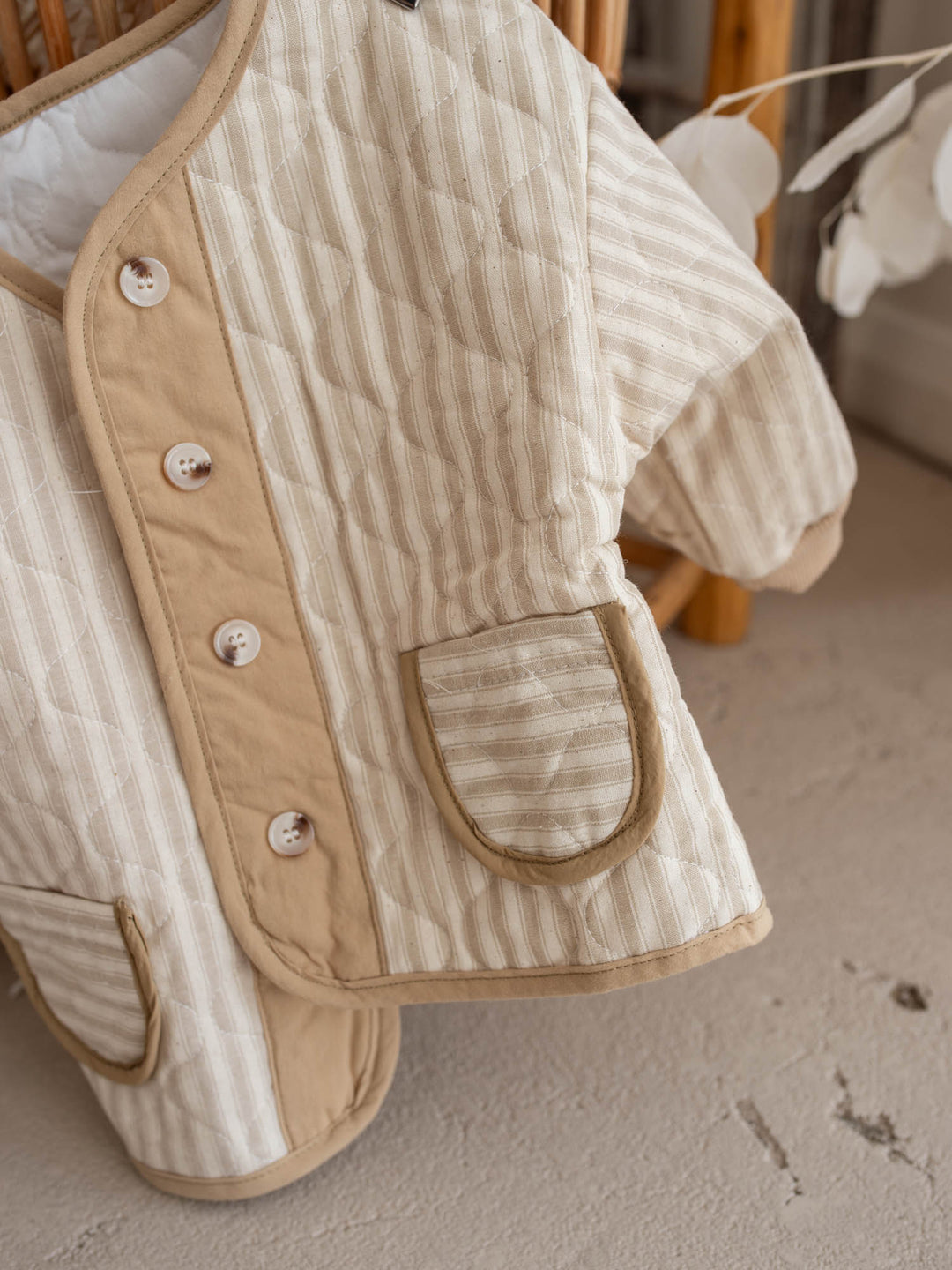 Oliver Quilted Jacket - Beige
