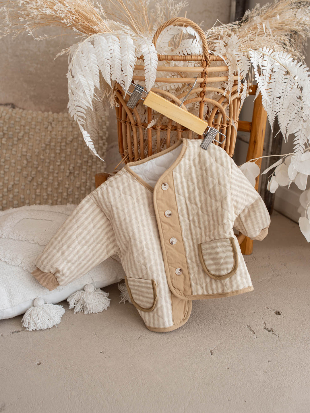 Oliver Quilted Jacket - Beige