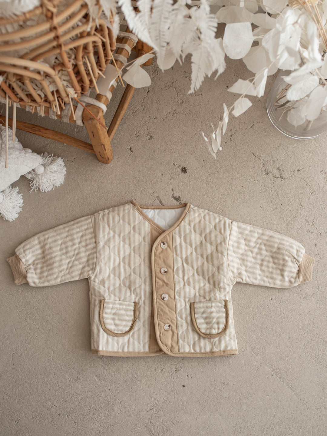 Oliver Quilted Jacket - Beige
