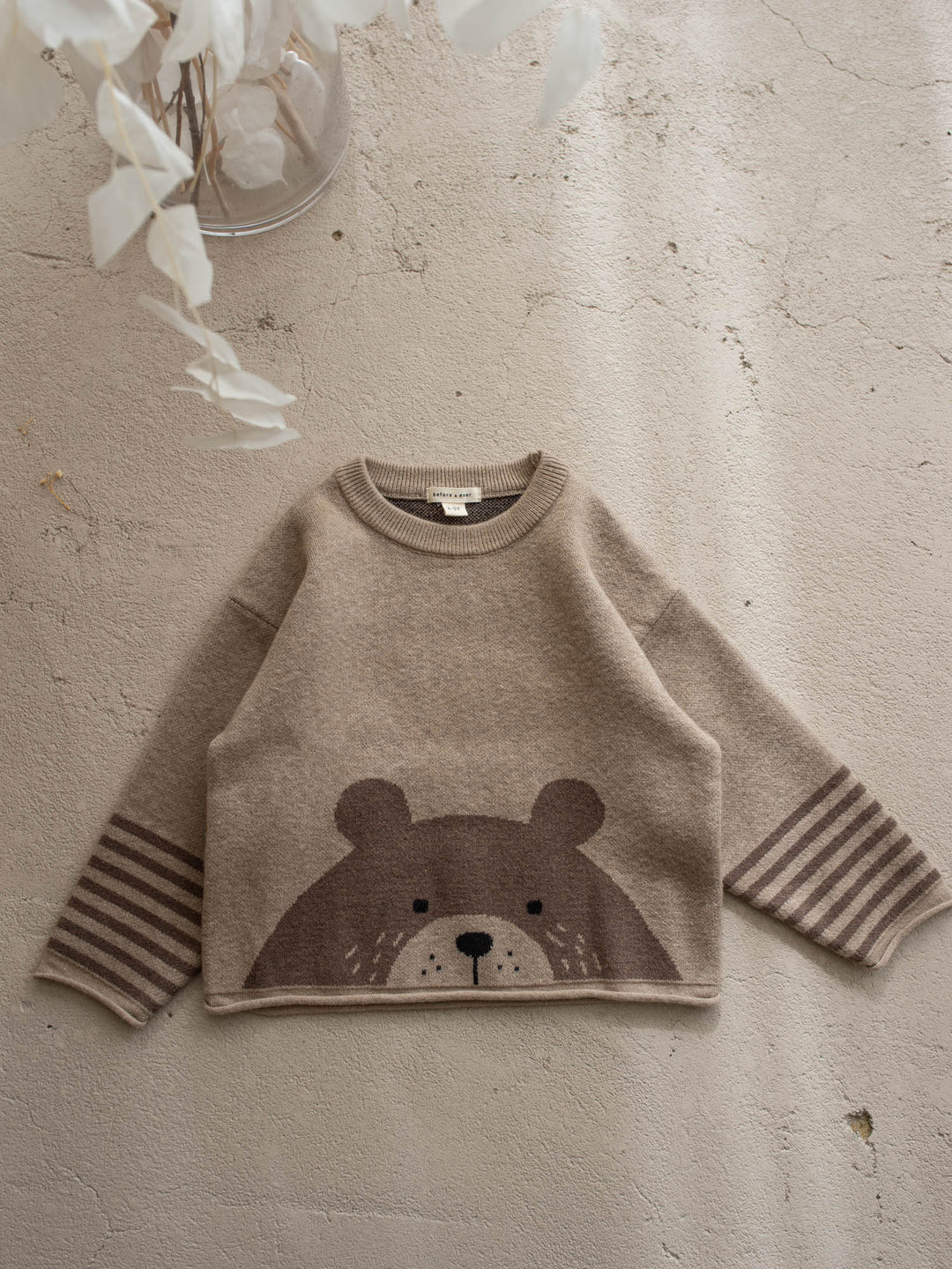 Benny Bear Sweater - Soft Brown