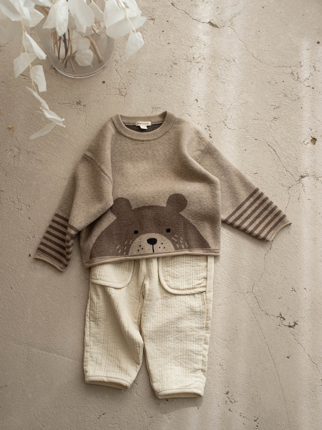 Benny Bear Sweater - Soft Brown