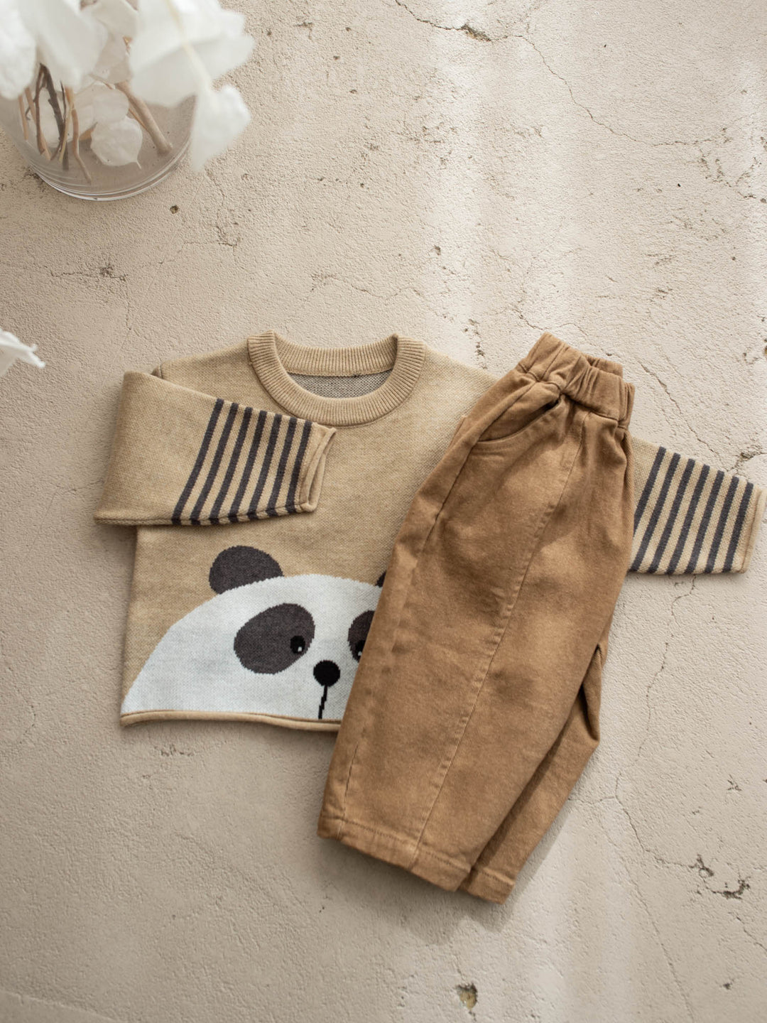 Charlie Panda Sweater - Beige