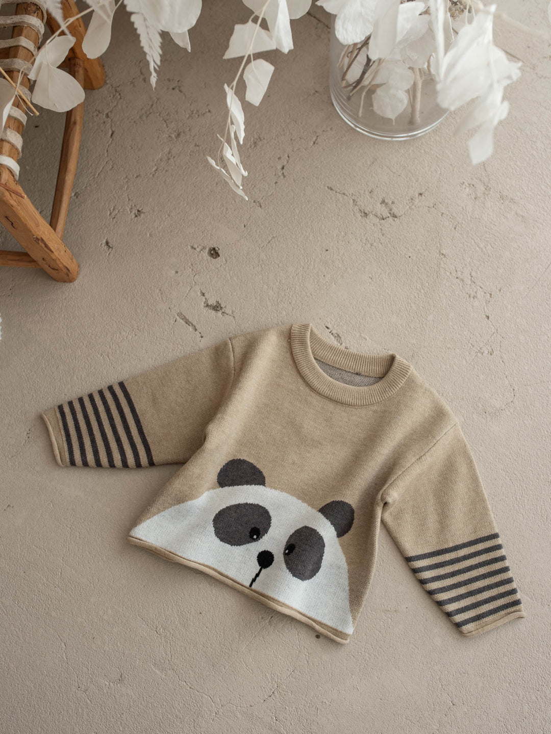 Charlie Panda Sweater - Beige