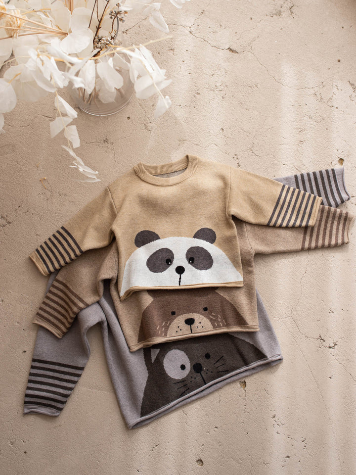 Charlie Panda Sweater - Beige