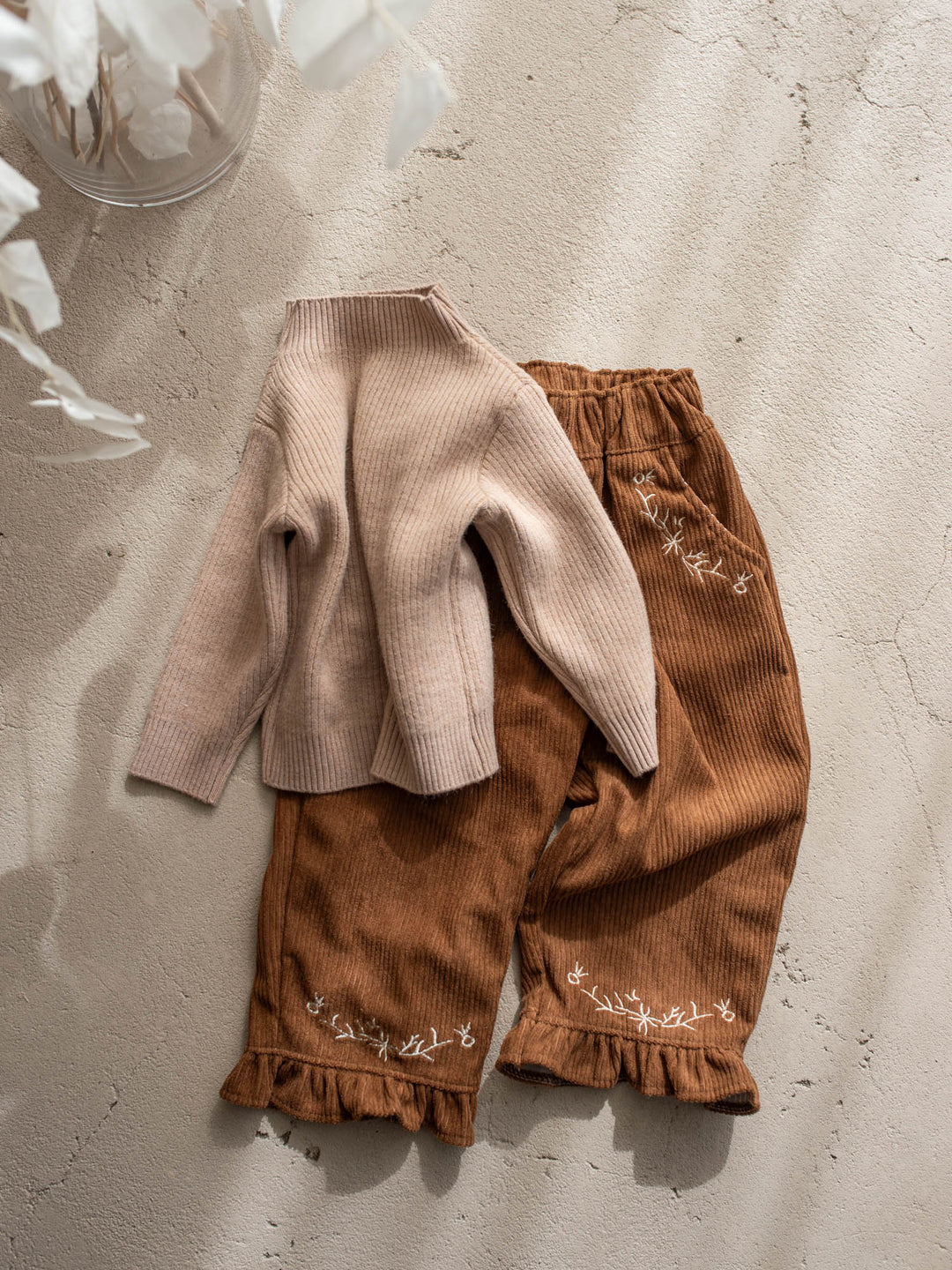 Elara Cord Pants - Brown