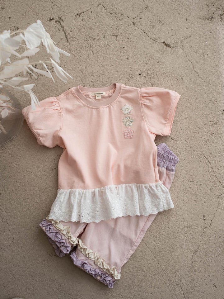 Bella Rose Cropped Pants - Soft Pink