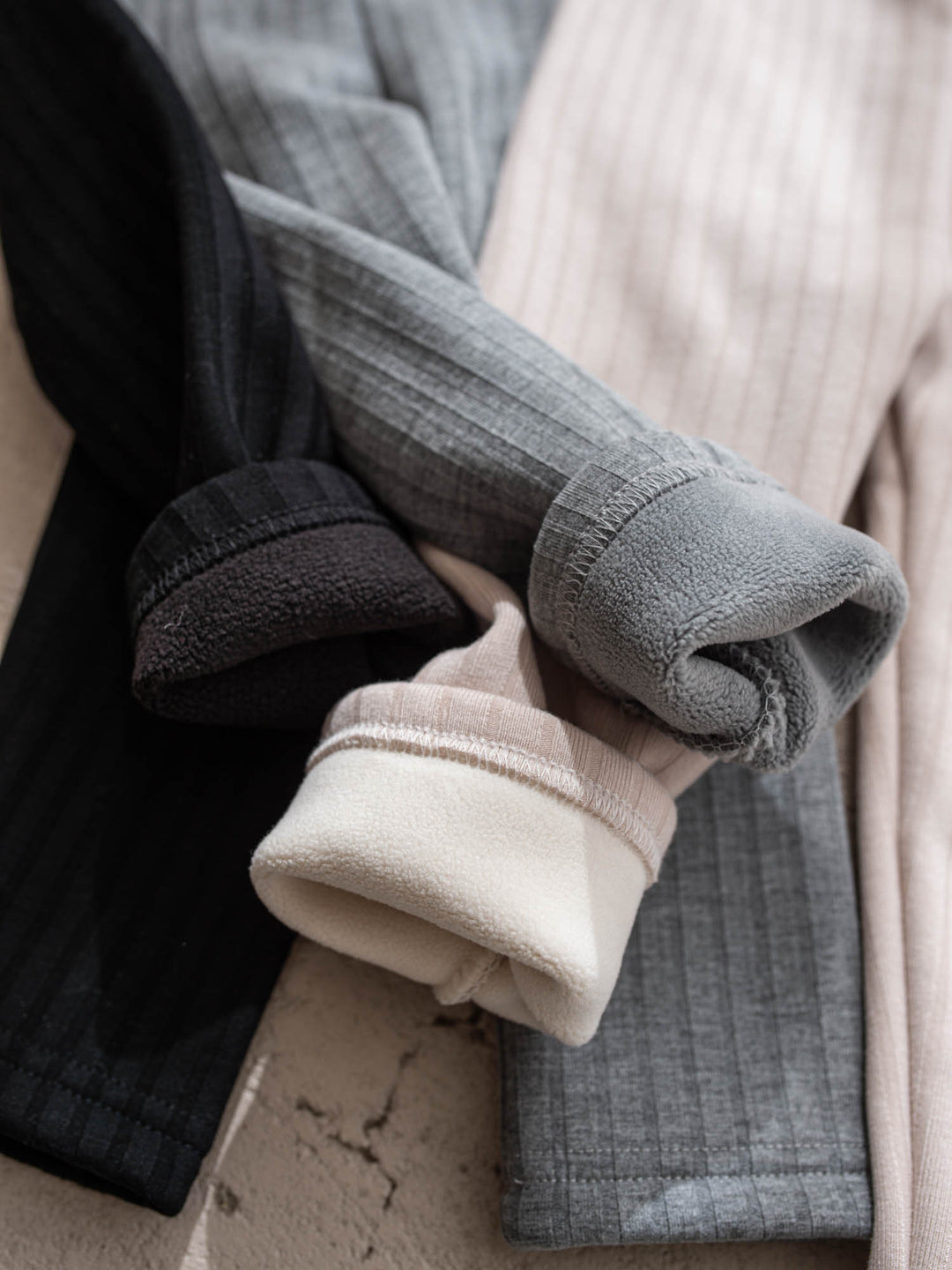 Anna Fleece-lined Leggings - Oatmeal