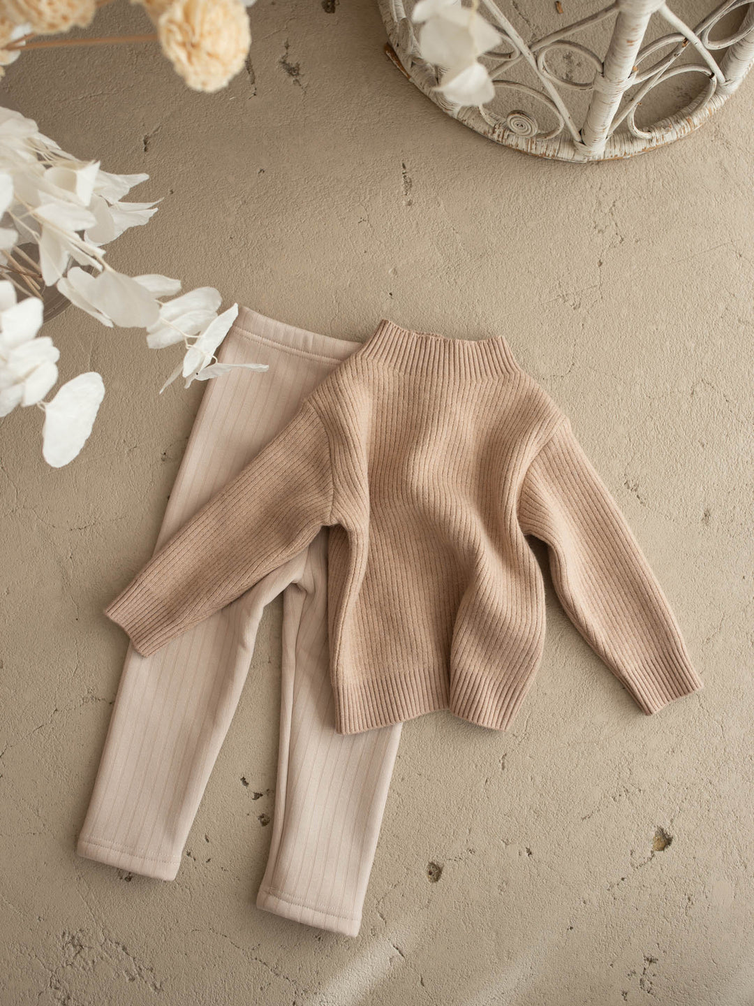 Anna Fleece-lined Leggings - Oatmeal