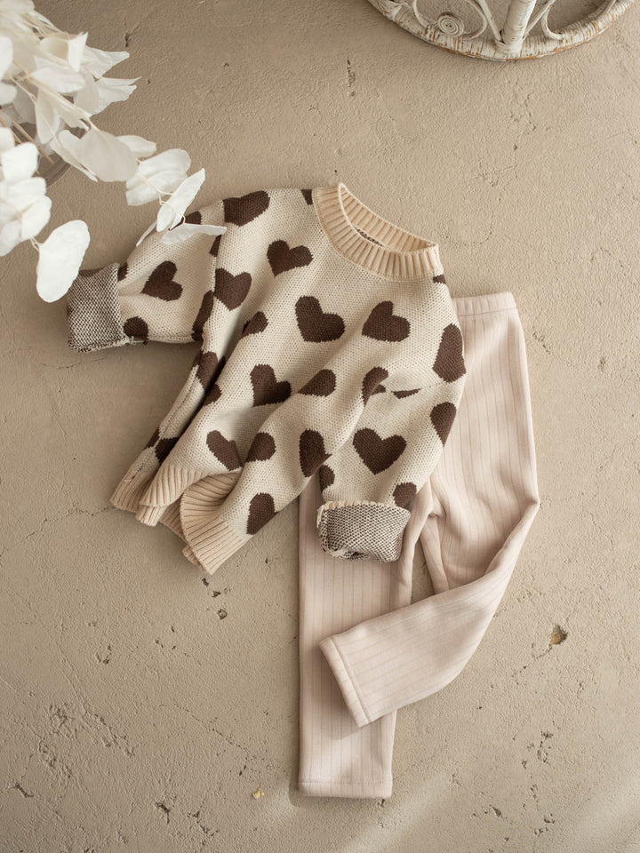 Anna Fleece-lined Leggings - Oatmeal