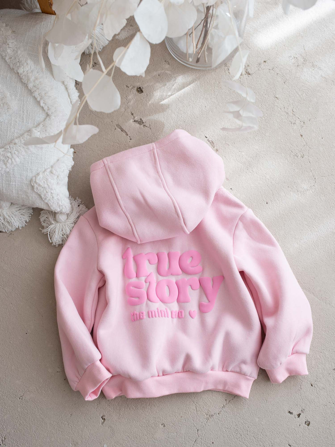 True Story Hoodie - Light Pink