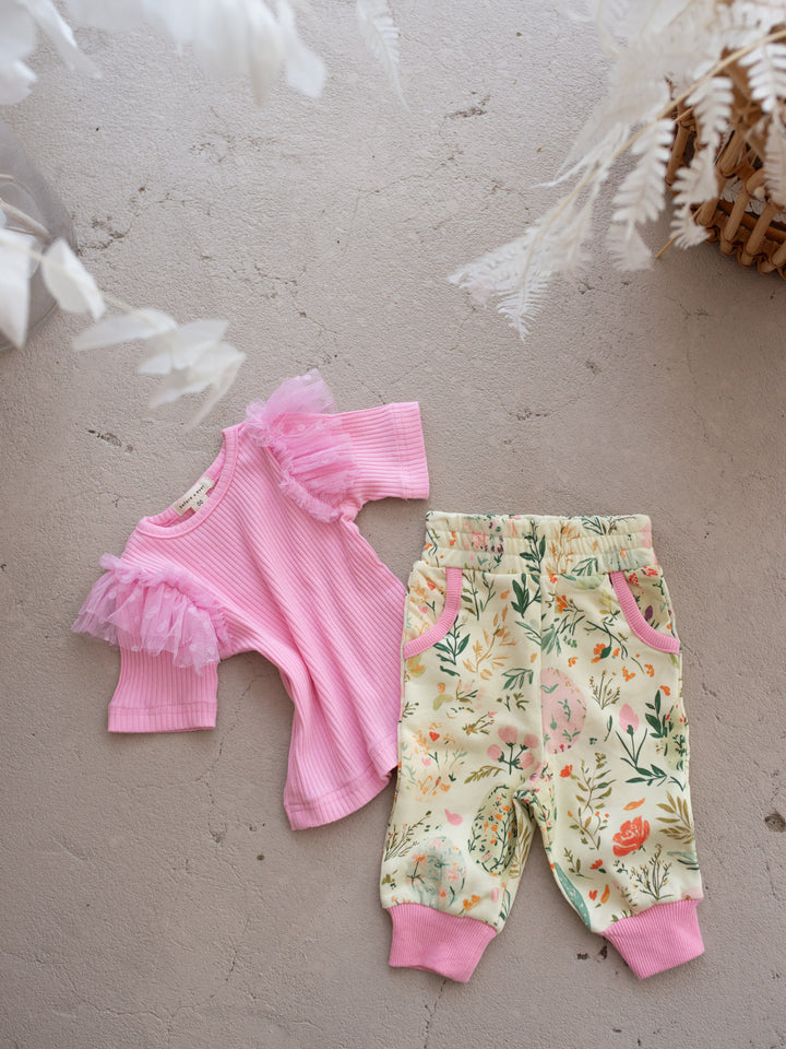 Forever Loved Ribbed Top - Bubblegum