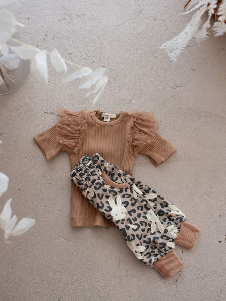 Forever Loved Ribbed Top - Tan