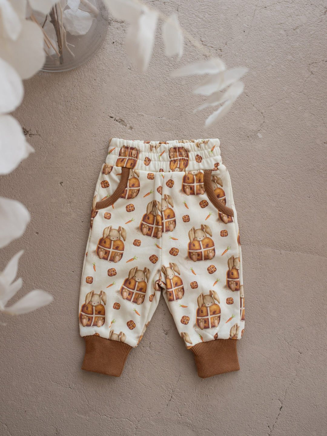 Bunny & Friends Sweatpants – Hot Cross Bun