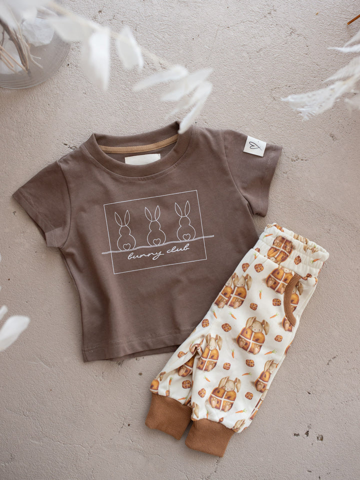 Bunny & Friends Sweatpants – Hot Cross Bun