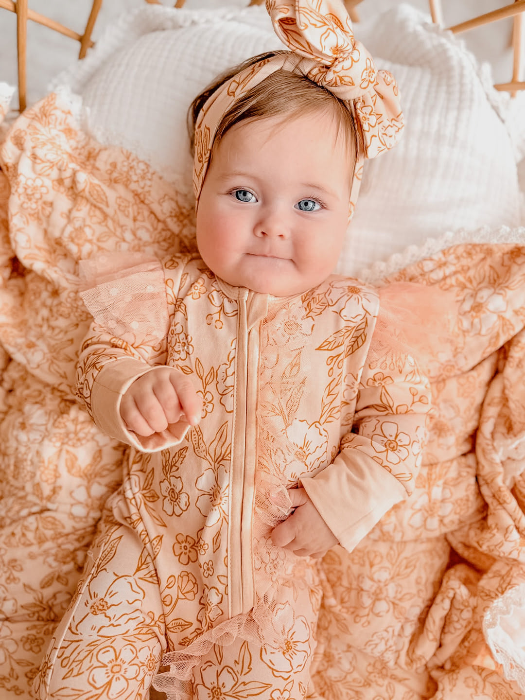 Dainty Miss Onesie - Peach Blossom