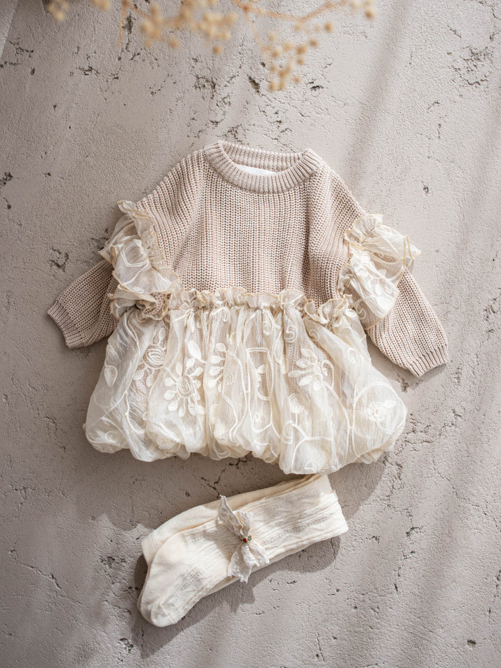 Love, Always oatmeal knit sweater - Before & Ever Kids