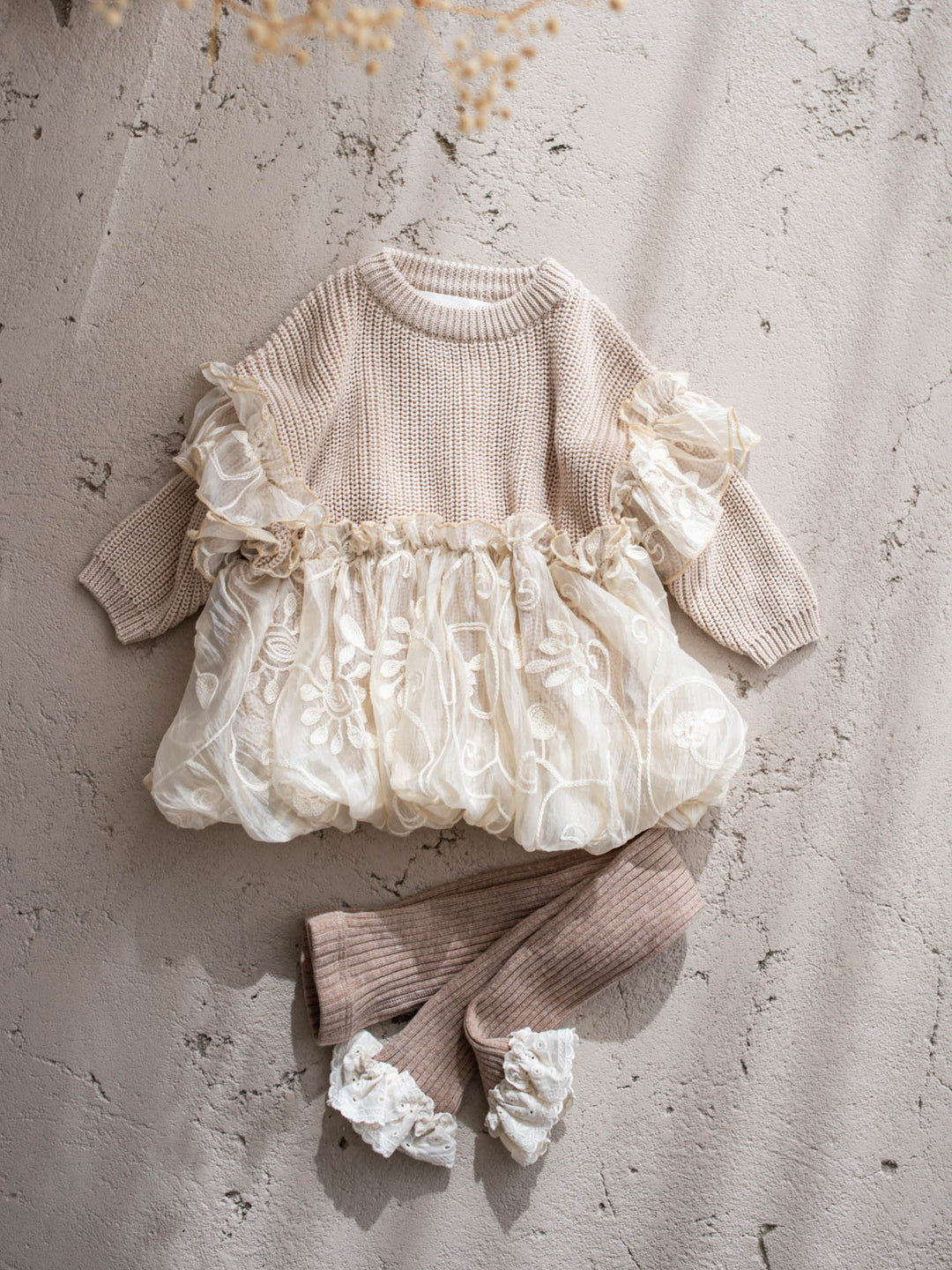 Love, Always oatmeal knit sweater - Before & Ever Kids