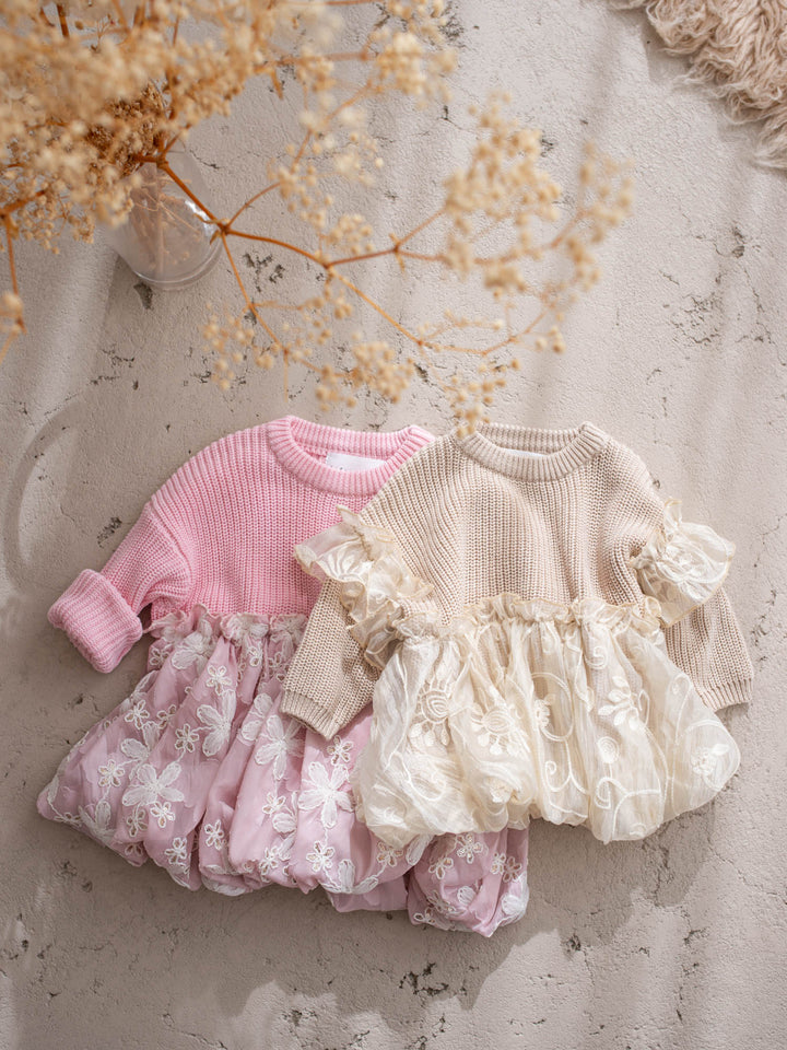 Love, Always oatmeal knit sweater - Before & Ever Kids