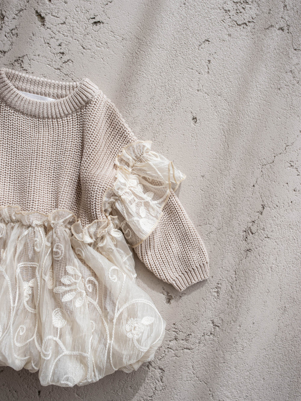 Love, Always oatmeal knit sweater - Before & Ever Kids