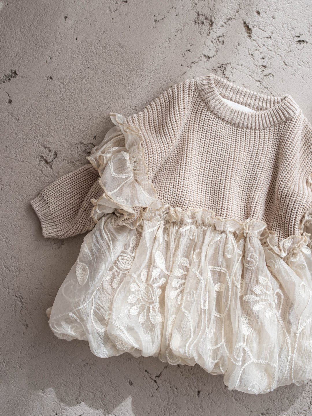 Love, Always oatmeal knit sweater - Before & Ever Kids