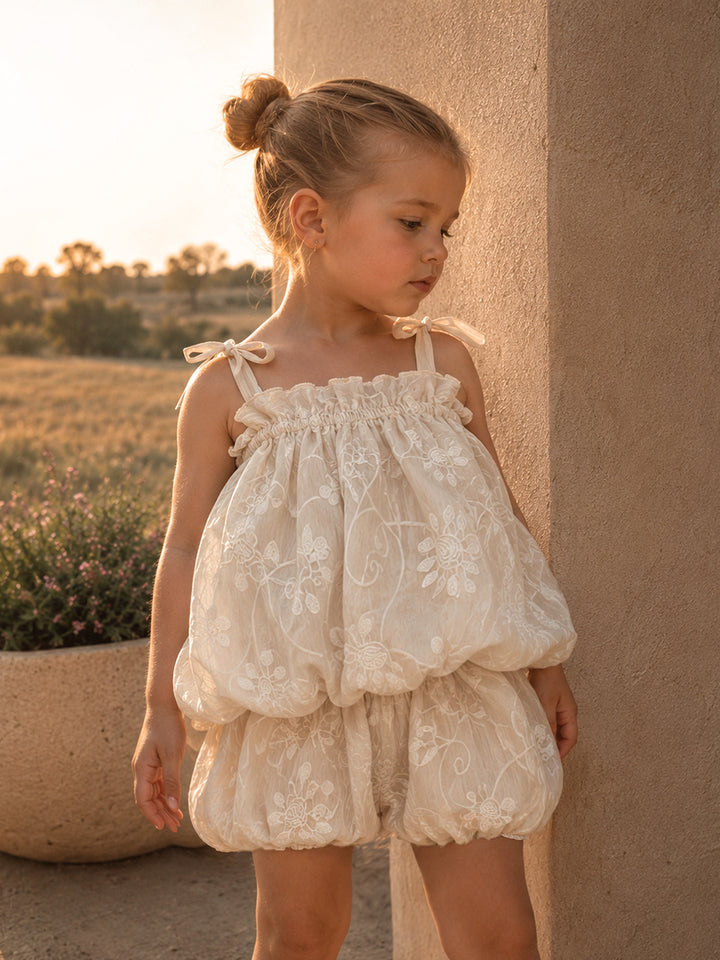 Love, Always Top & Shorts Set - Ivory