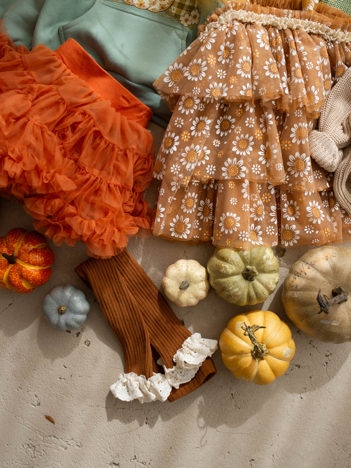 Marmalade burnt-orange tulle tutu skirt - Before & Ever Kids