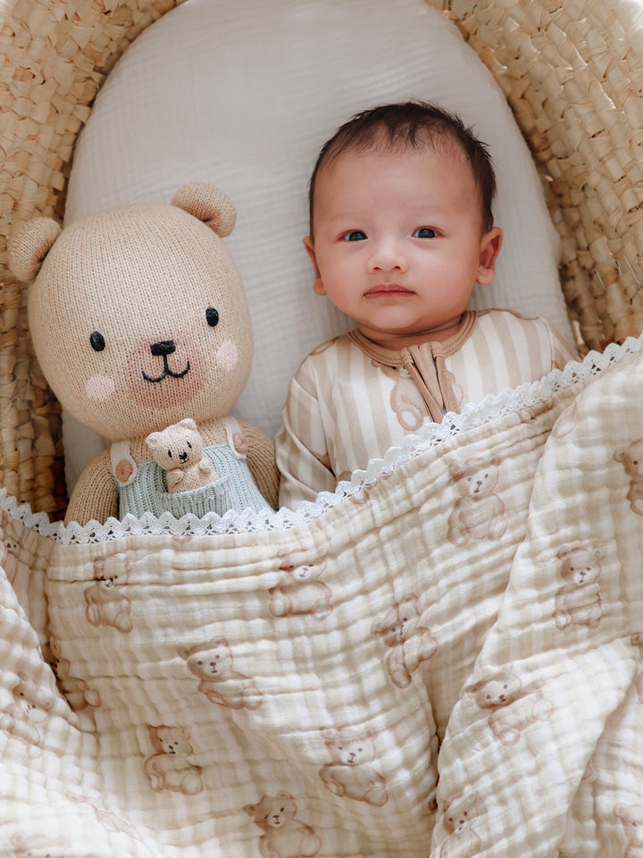 Mr Bear Onesie - Teddy Stripe
