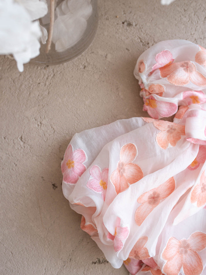 Paint Me a Garden Blush Petals baby girl floral organza dress - Before & Ever Kids