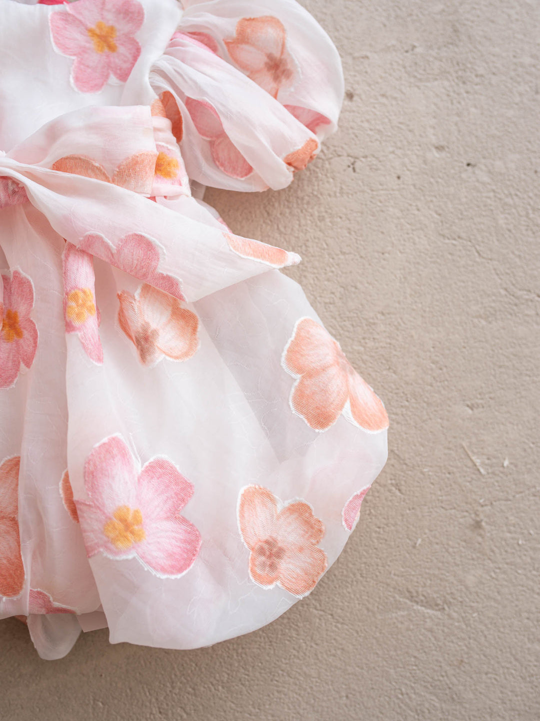 Paint Me a Garden Blush Petals baby girl floral organza dress - Before & Ever Kids