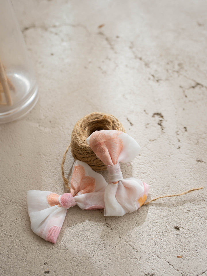Paint Me a Garden blush petals floral headband and hair clip set - Before & Ever Kids
