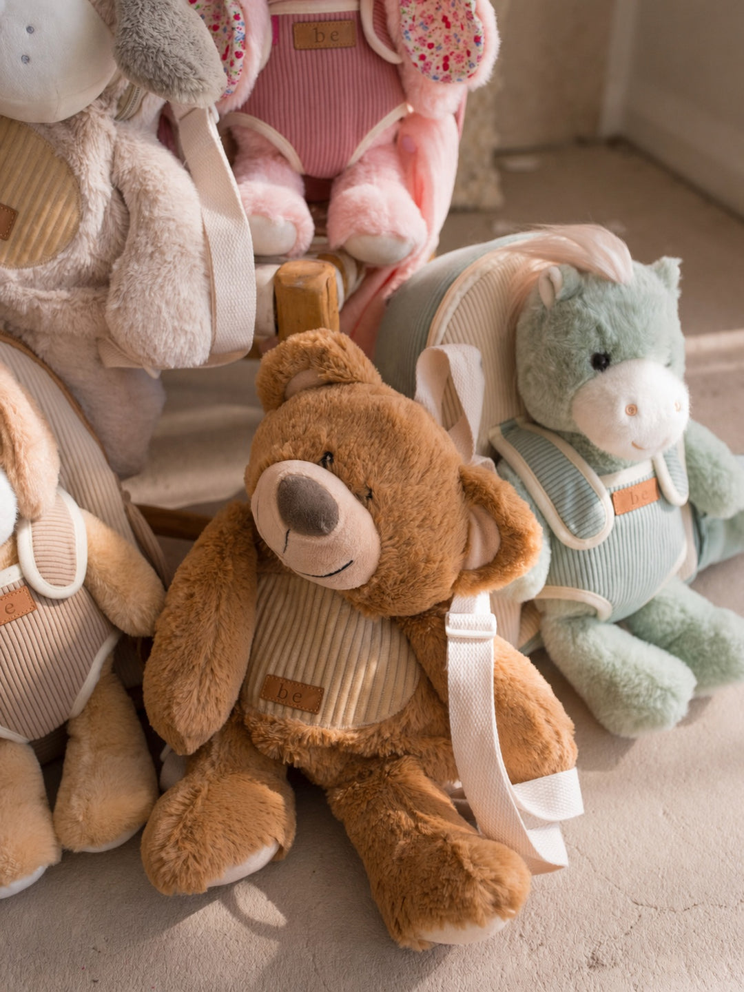 Pip the Puppy plush backpack for kids, Little BFF backpacks grouped together - Before & Ever Kids