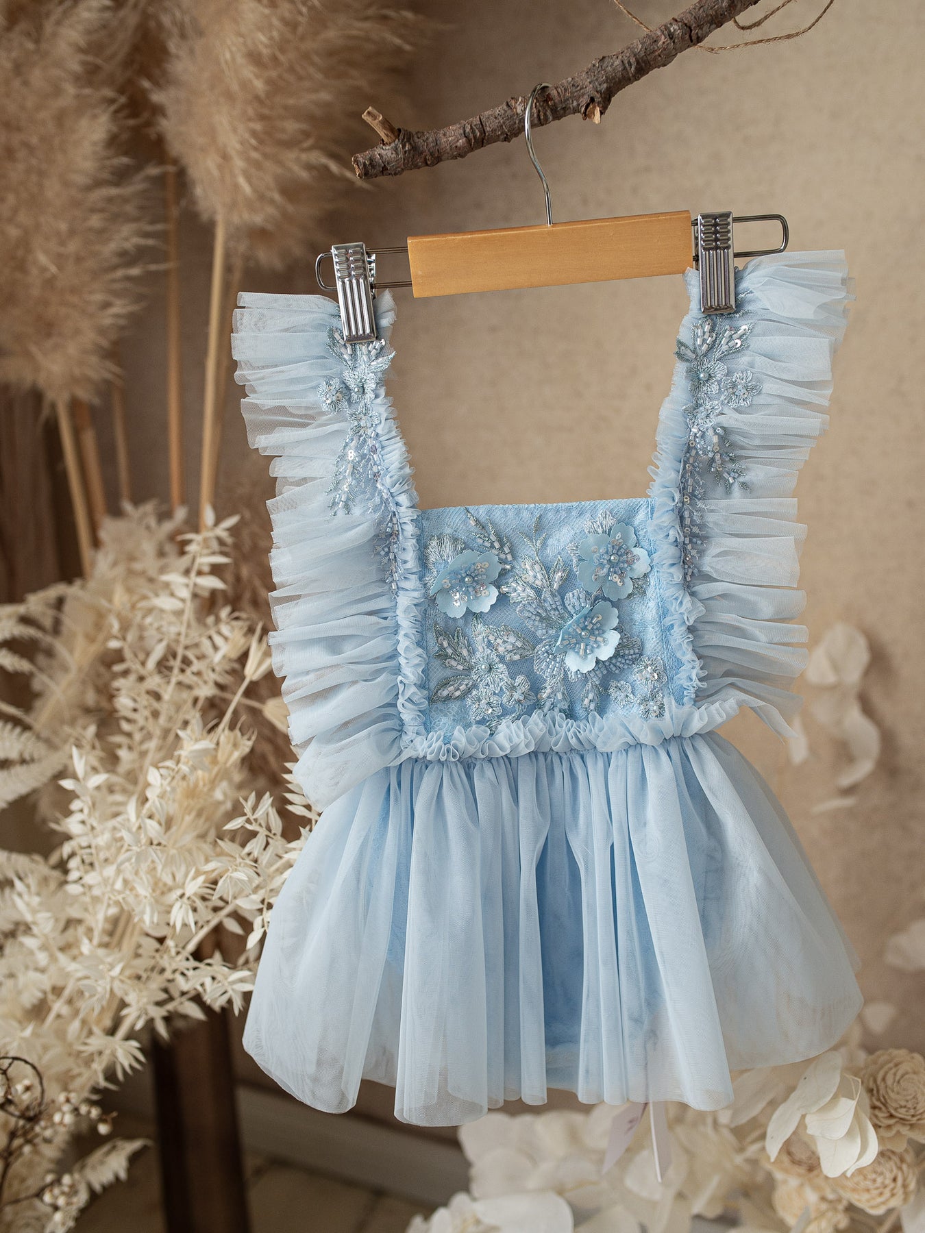 Before & Ever Blue Princess Dress, A Little Extra Birthday Tulle Dress