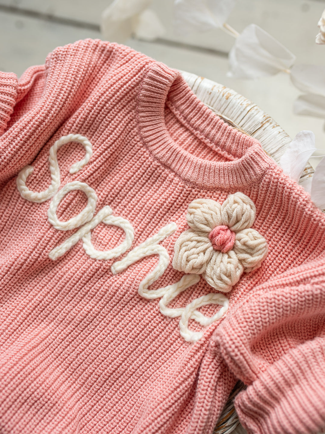 Written in Thread Sweater - Sweet Pink