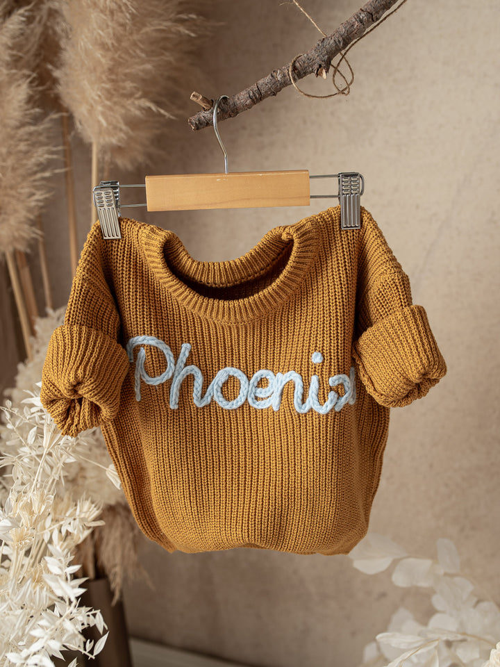 Written in Thread Sweater - Mustard