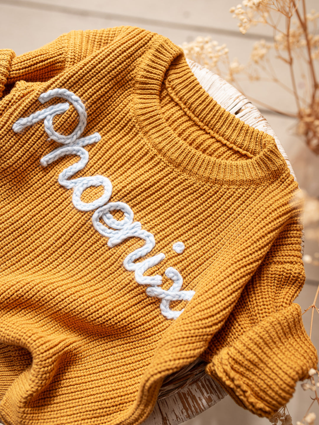 Written in Thread Sweater - Mustard