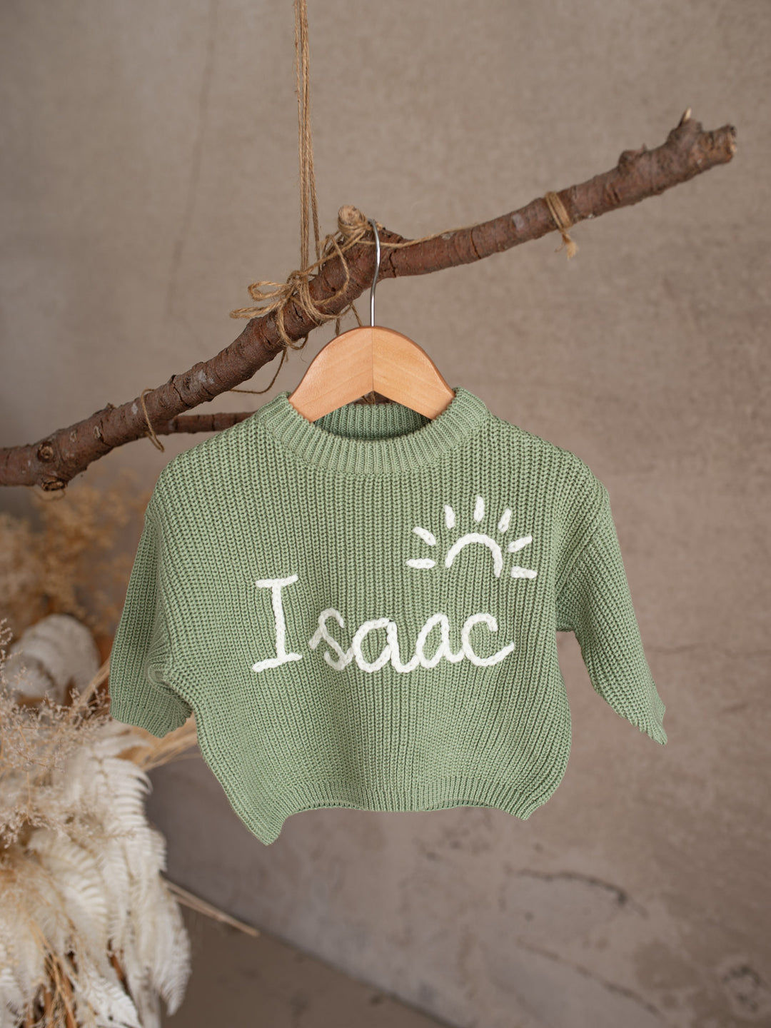 Written in Thread Sweater - Sage