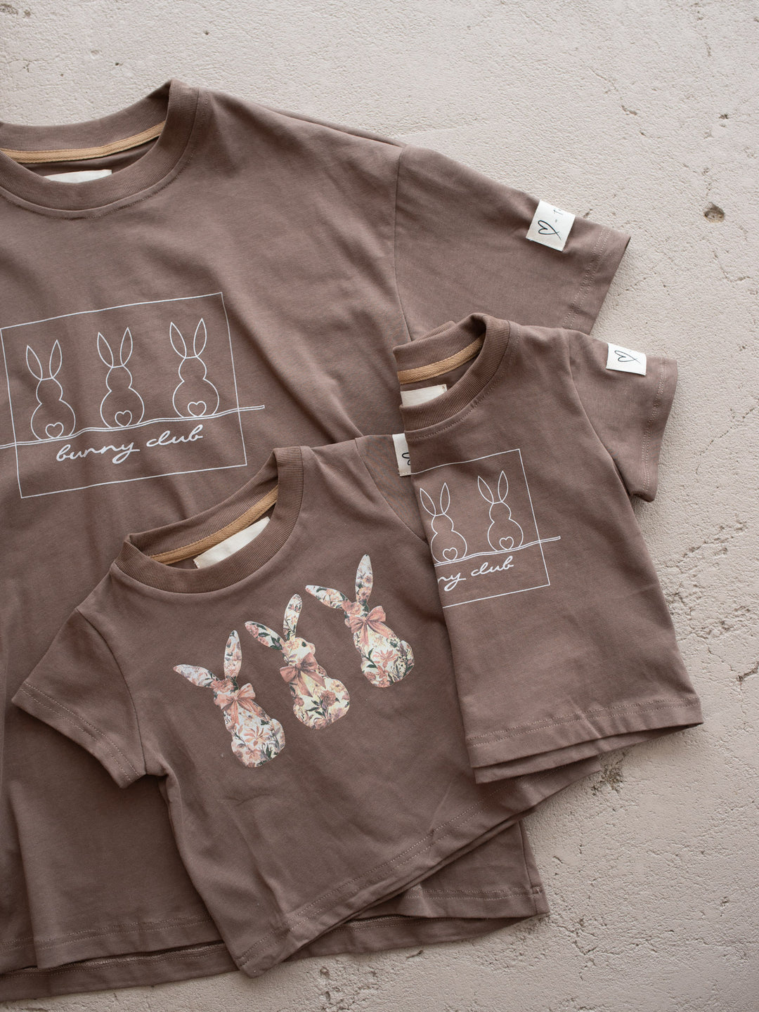 Bunny Club Tee Unisex Adult - Taupe