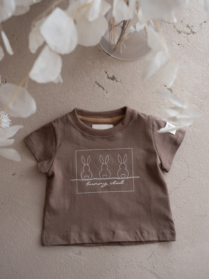 Bunny Club Tee - Taupe