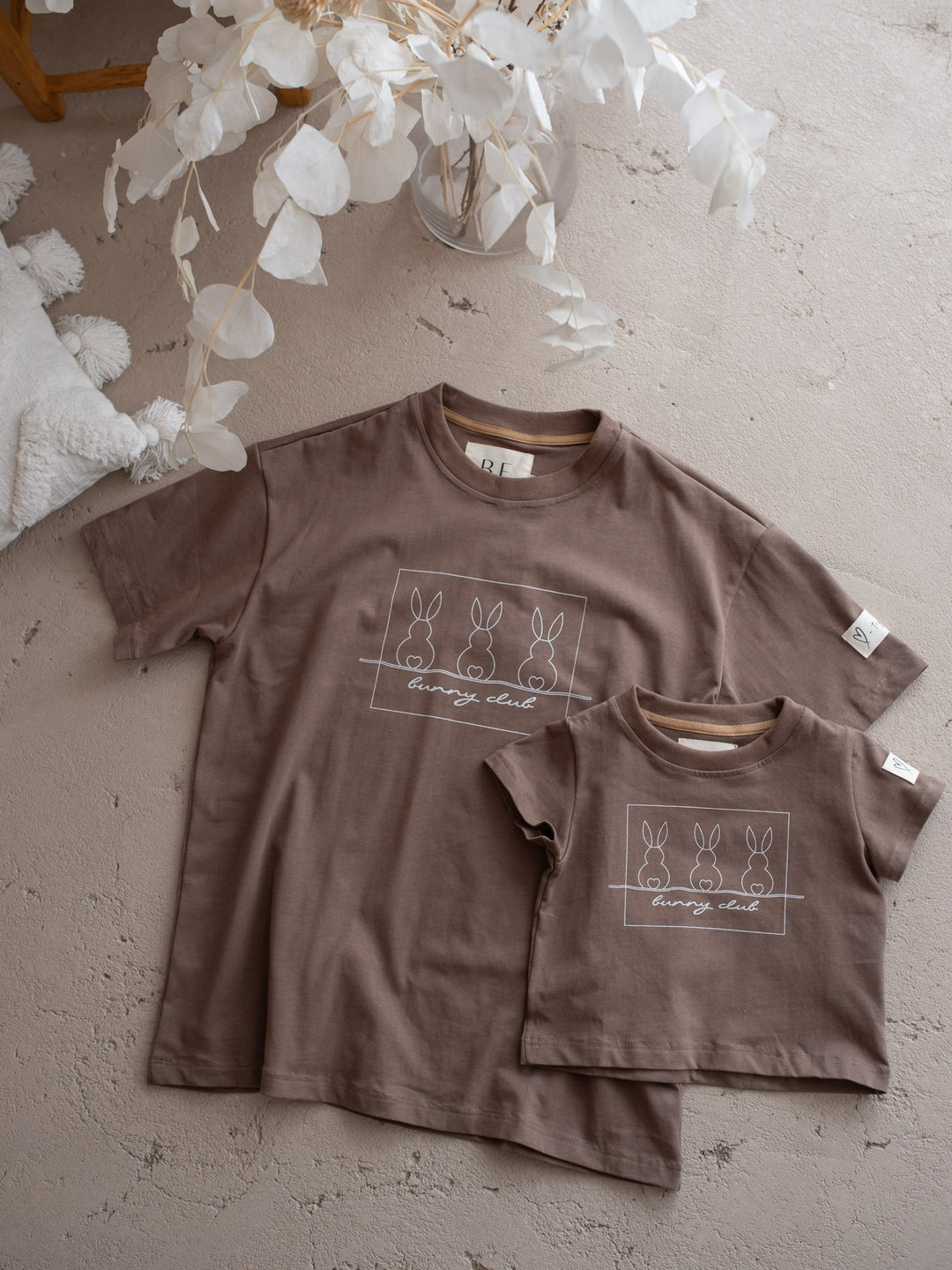 Bunny Club Tee Unisex Adult - Taupe