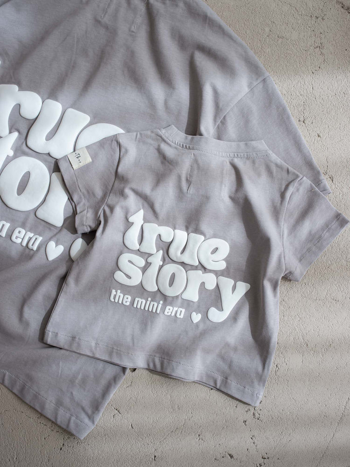 True Story Tee - Grey
