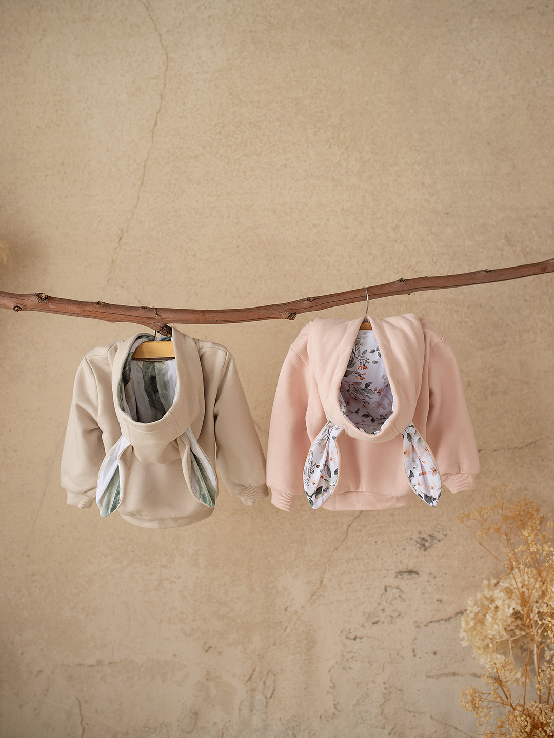 Little Hopper Hoodie - Dusty Pink