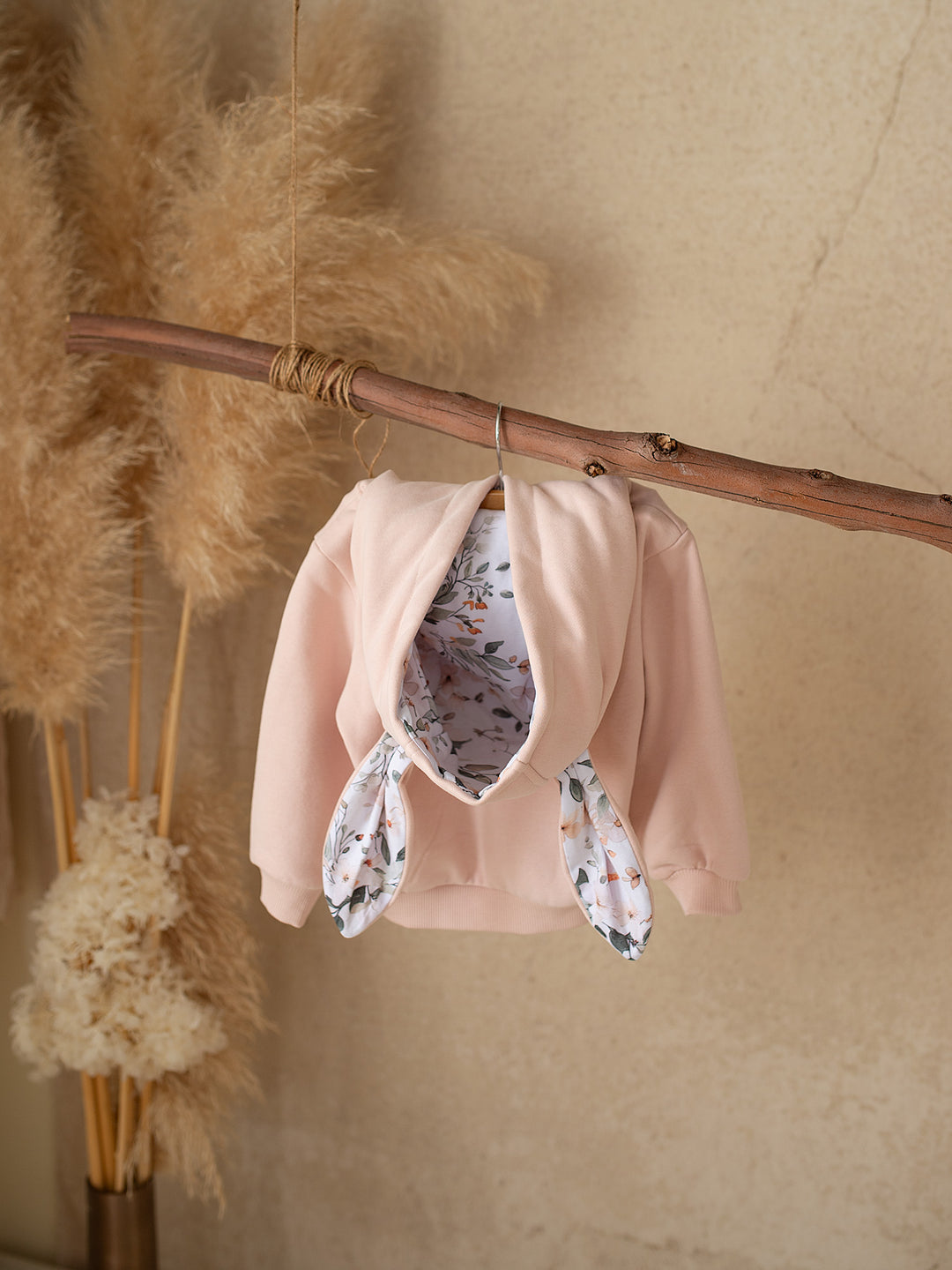 Little Hopper Hoodie - Dusty Pink