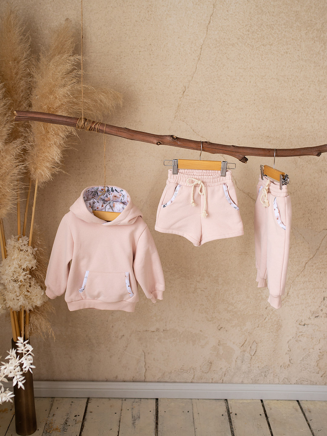 Little Hopper Hoodie - Dusty Pink