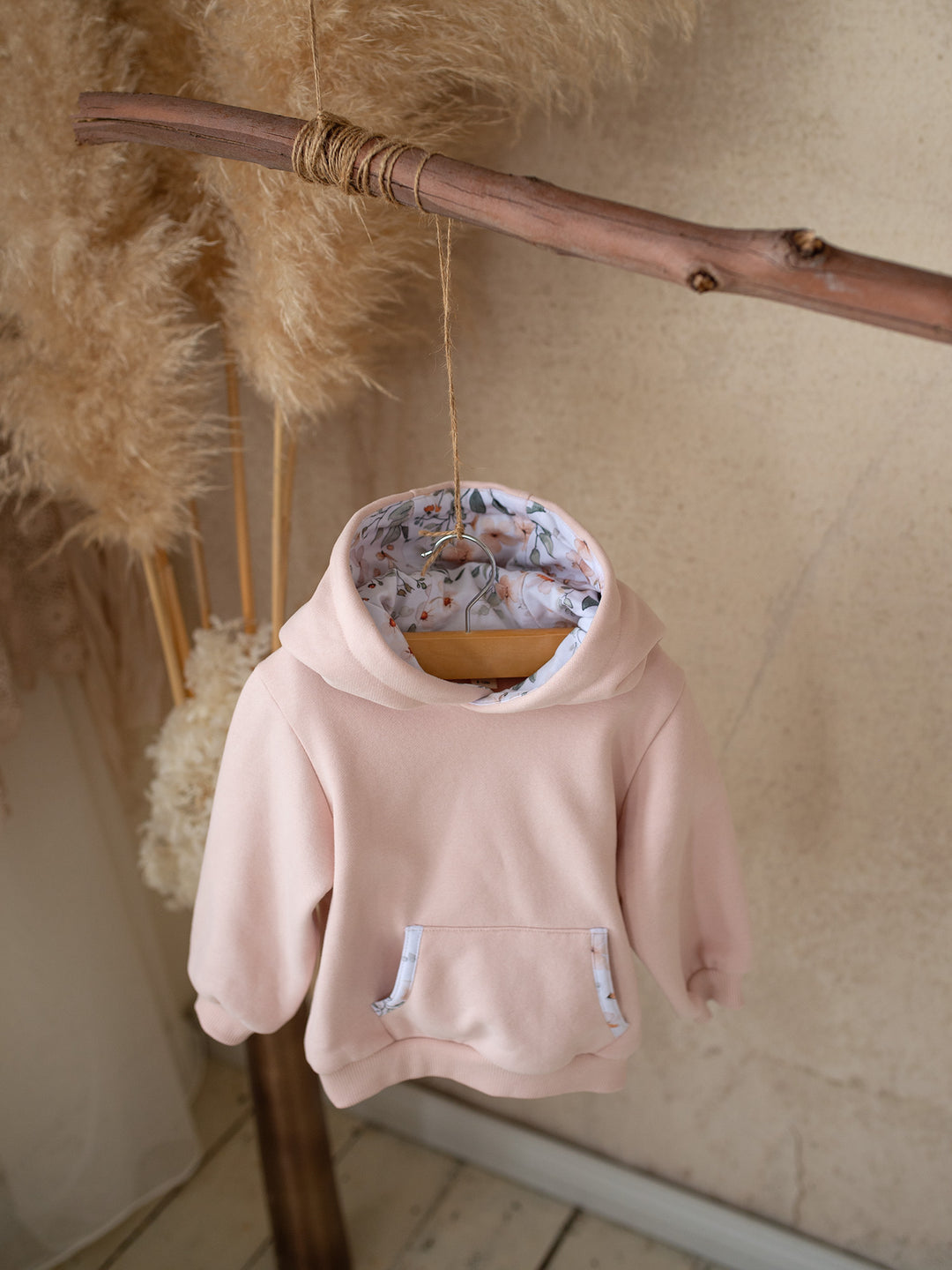 Little Hopper Hoodie - Dusty Pink