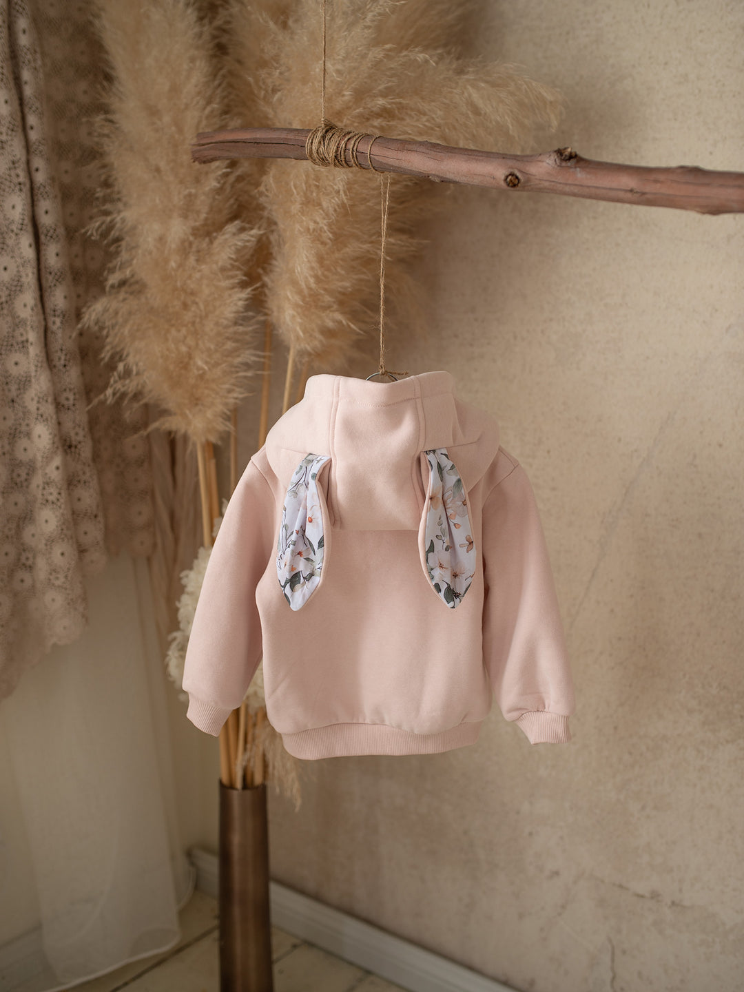 Little Hopper Hoodie - Dusty Pink